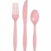 Creative Converting Classic Pink Assorted Cutlery, 18 Ct