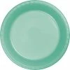 Creative Converting Solid Color Tableware Fresh Mint Green Plastic Dessert Plates, 20 Ct