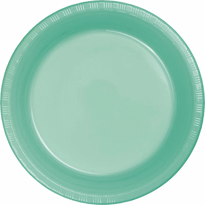 Creative Converting Solid Color Tableware Fresh Mint Green Plastic Dessert Plates, 20 Ct
