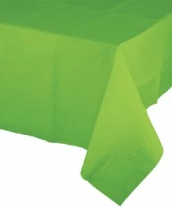 Creative Converting Fresh Lime Tablecover 54"X 108" Polylined Tissue Solid Color Tableware