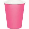 Creative Converting Candy Pink Hot/Cold Paper Cups 9 Oz., 8 Ct