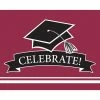 Creative Converting Graduation School Spirit Burgundy Red Invitations, 25 Ct Graduation Party Supplies