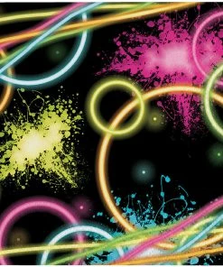 Creative Converting Kids Birthday Party Themes Glow Party Napkins, 16 Ct