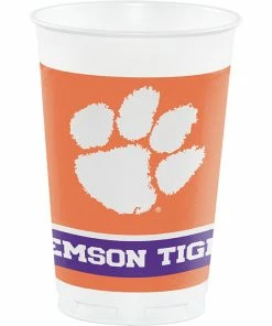 Creative Converting Clemson University 20 Oz Plastic Cups, 8 Ct