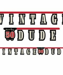 Creative Converting Adult Birthday Party Themes Vintage Dude 50th Birthday Banner