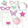 Creative Converting Kids Birthday Party Themes Floral Tea Party Photo Props, 10 Ct