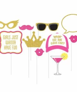 Creative Converting Girls Night Photo Booth Props, 10 Ct