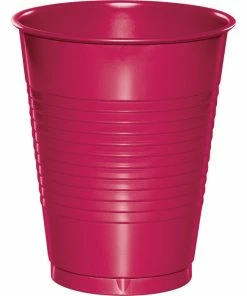 Creative Converting Hot Magenta Pink Plastic Cups, 20 Ct