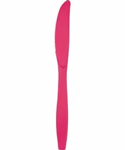 Creative Converting Hot Magenta Pink Plastic Knives, 50 Ct