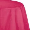 Creative Converting Hot Magenta Tablecover, Octy Round 82" Polylined Tissue