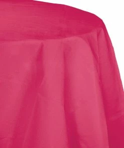 Creative Converting Hot Magenta Tablecover, Octy Round 82