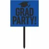 Creative Converting Cobalt Blue Graduation Yard Sign