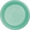 Creative Converting Fresh Mint Green Plastic Banquet Plates, 20 Ct Solid Color Tableware