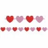 Creative Converting Glitter Hearts Ribbon Garland Valentine's Day Party Decorations