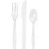 Creative Converting Clear Assorted Cutlery Clear, 18 Ct Solid Color Tableware