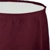 Creative Converting Burgundy Plastic Tableskirt, 14' X 29"