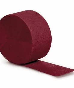 Creative Converting Solid Color Tableware Burgundy Crepe Streamers 81'