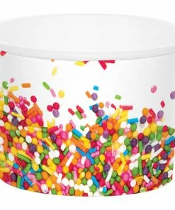 Creative Converting Sprinkles Treat Cup 9 Oz, 6 Ct Kids Birthday Party Themes