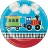 Creative Converting 1st Birthday Party Themes All Aboard Train Paper Plates, 8 Ct