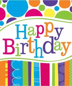 Creative Converting Bright And Bold Napkins, 18 Ct