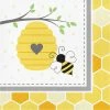 Creative Converting Bumblebee Baby Napkins, 16 Ct Baby Showers
