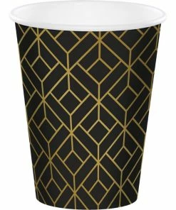 Creative Converting Roaring 20S Paper Cups, Pack Of 8 Themed Tableware
