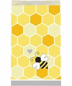 Creative Converting Bumblebee Baby Treat Bags, 10 Ct