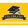 Creative Converting Graduation Party Supplies Graduation School Spirit Yellow Invitations, 25 Ct