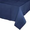 Creative Converting Solid Color Tableware Navy Tablecover 54"X 108" Polylined Tissue
