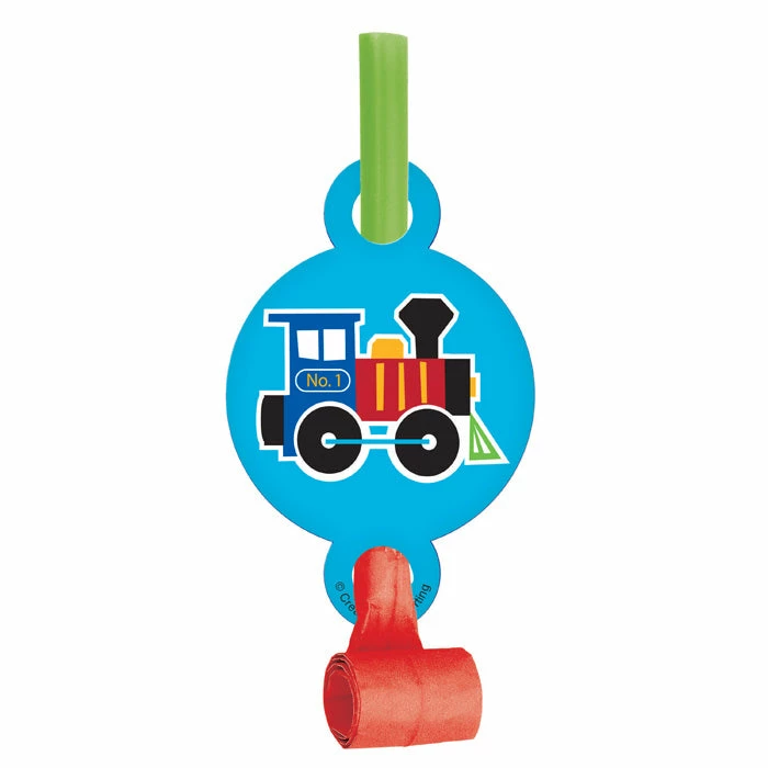 Creative Converting 1st Birthday Party Themes All Aboard Blowouts W/Med, 8 Ct