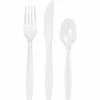 Creative Converting Clear Assorted Plastic Cutlery, 24 Ct