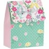 Creative Converting Floral Tea Party Favor Bag W/Ribbon, 6 Ct