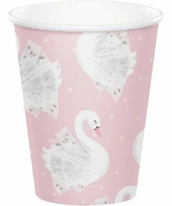 Creative Converting Stylish Swan Paper Cups, Pack Of 8
