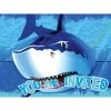 Creative Converting Shark Splash Invitation, Gatefold, 8 Ct
