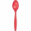 Creative Converting Coral Plastic Spoons, 24 Ct