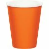 Creative Converting Sunkissed Orange Hot/Cold Paper Paper Cups 9 Oz., 8 Ct