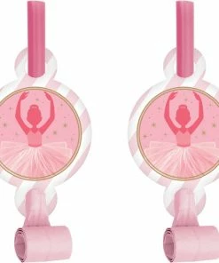 Creative Converting Twinkle Toes Blowouts W/Med, 8 Ct Kids Birthday Party Themes