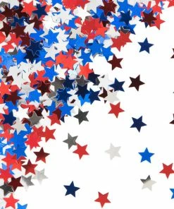 Creative Converting Patriotic Stars Confetti, 0.5 Oz Patriotic And 4th Of July Party Decorations