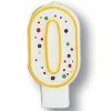 Creative Converting Polka Dot #0 Candle Birthday Party Candles