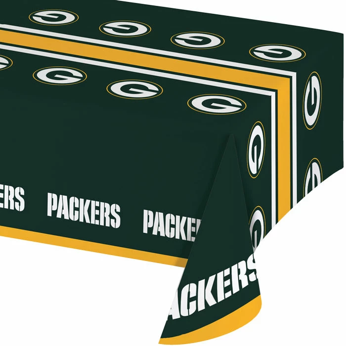 Creative Converting Green Bay Packers Plastic Table Cover, 54" X 102"