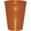 Creative Converting Solid Color Tableware Pumpkin Spice Orange 16 Oz Plastic Cups, 20 Ct