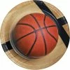 Creative Converting Basketball Paper Plates, 8 Ct Basketball Party Decorations
