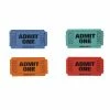 Creative Converting Red/Blue/Orange/Green Admit One Ticket Roll
