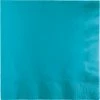 Creative Converting Solid Color Tableware Bermuda Blue Luncheon Napkin 2Ply, 50 Ct