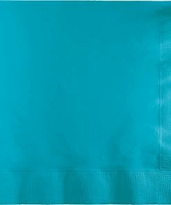 Creative Converting Solid Color Tableware Bermuda Blue Luncheon Napkin 2Ply, 50 Ct