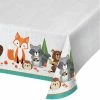 Creative Converting 1st Birthday Party Themes Wild One Woodland Plastic Table Cover