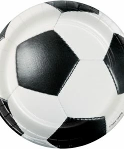 Creative Converting Soccer Dessert Plates, 8 Ct