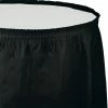 Creative Converting Solid Color Tableware Black Velvet Plastic Tableskirt, 14' X 29"