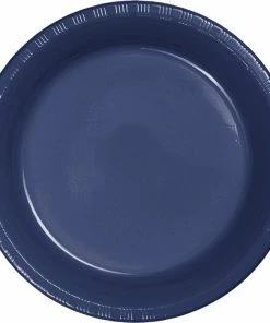 Creative Converting Navy Blue Plastic Dessert Plates, 20 Ct
