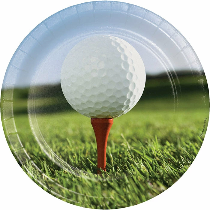 Creative Converting Golf Paper Plates, 8 Ct Golf Party Decorations